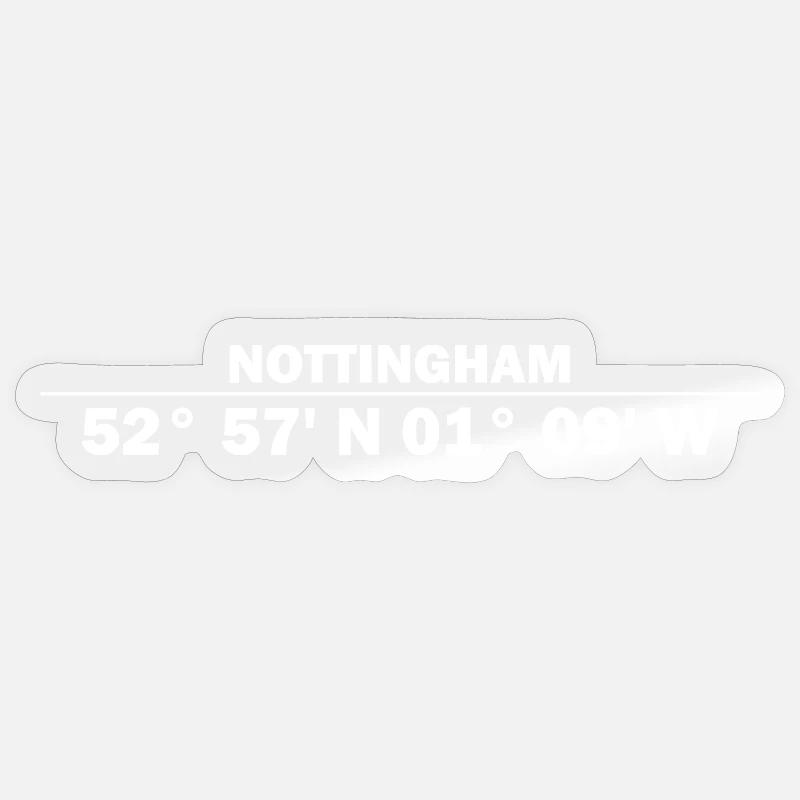 Nottingham coordinates Sticker size S (10 x 10 cm)