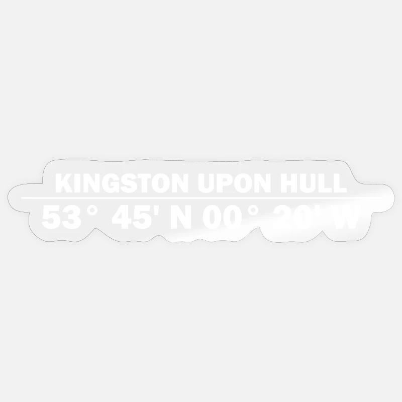 Kingston upon Hull coordinates Sticker size S (10 x 10 cm)