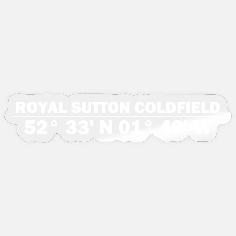 Royal Sutton Coldfield coordinates Sticker size S (10 x 10 cm)