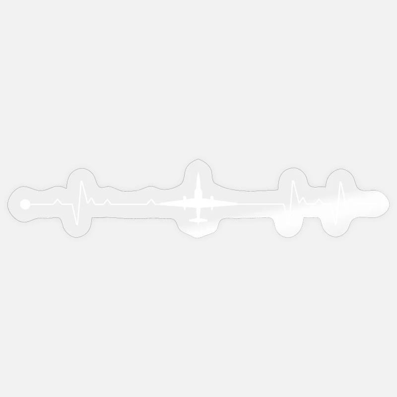 Plan de pulsation Sticker taille S (10 x 10 cm)