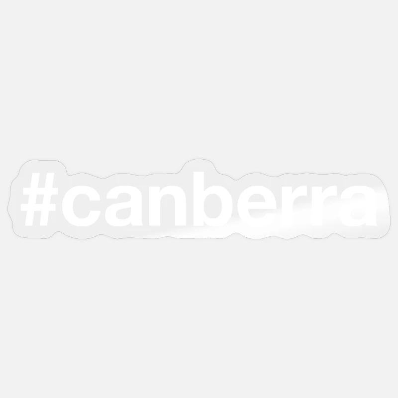 CANBERRA Canada - Sticker size S (10 x 10 cm) - transparent glossy
