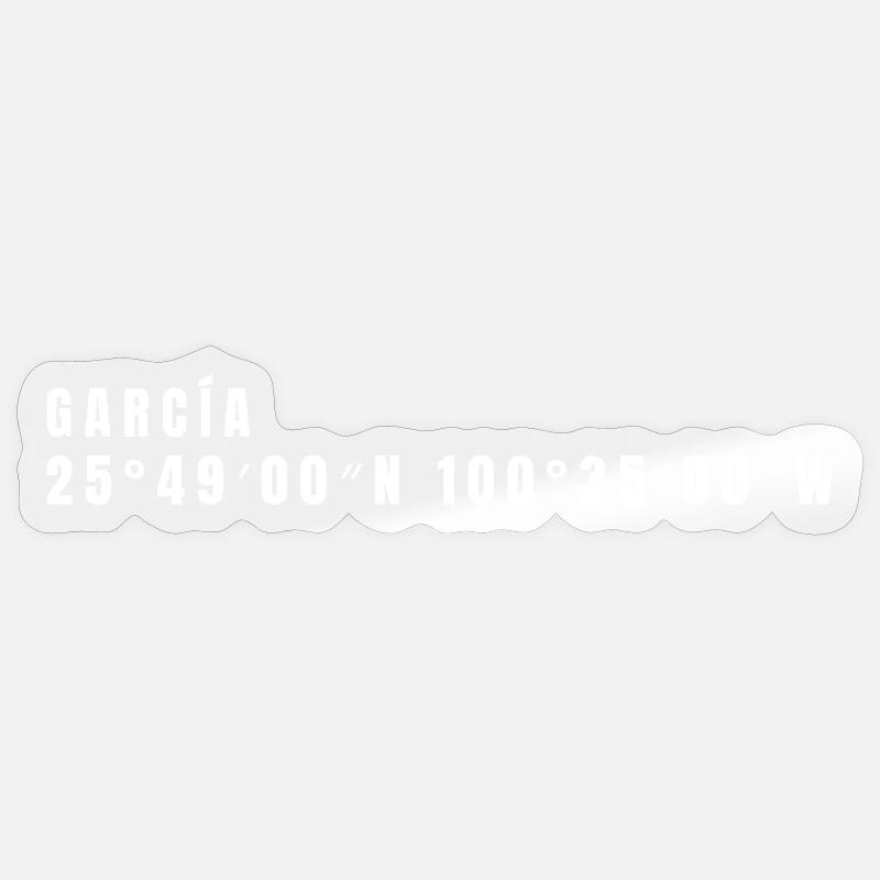 Nuevo León, Mexico Coordinates Sticker size S (10 x 10 cm)