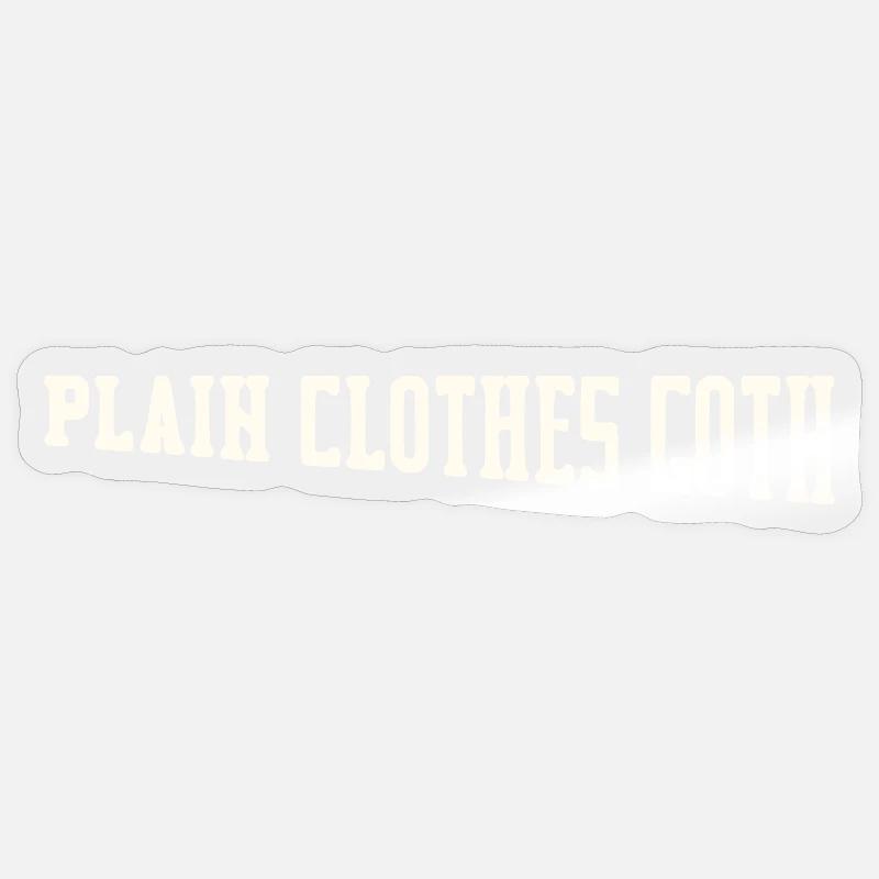 Plain Clothes Goth - Sticker size S (10 x 10 cm) - transparent glossy