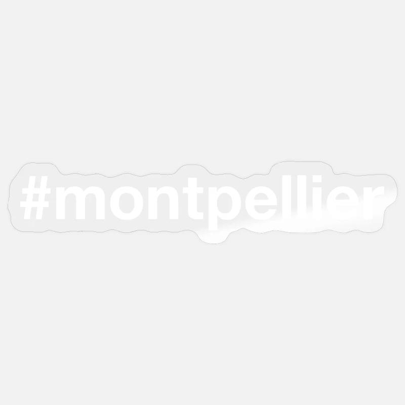 Montpellier Hashtag Sticker size S (10 x 10 cm)