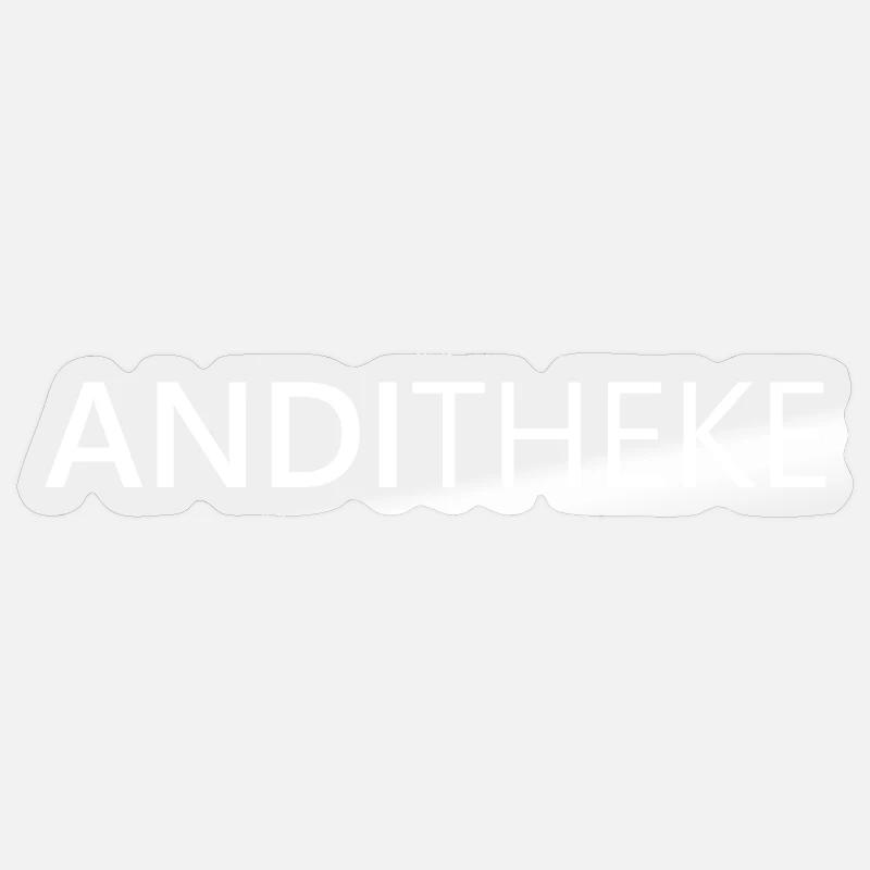 AndiTheke – Jeu de mots Nom Andy Andreas Andre Andi Sticker taille S (10 x 10 cm)