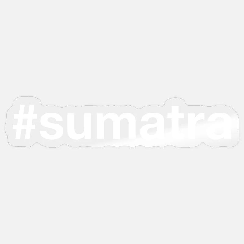 Sumatra Hashtag Sticker size S (10 x 10 cm)