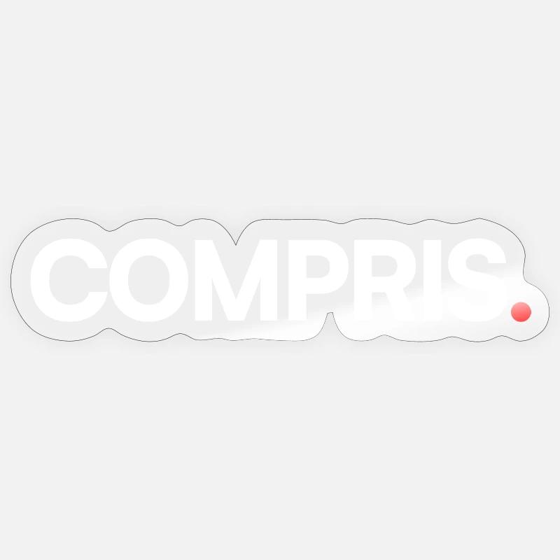 Compris - Sticker taille S (10 x 10 cm) - brillant transparent