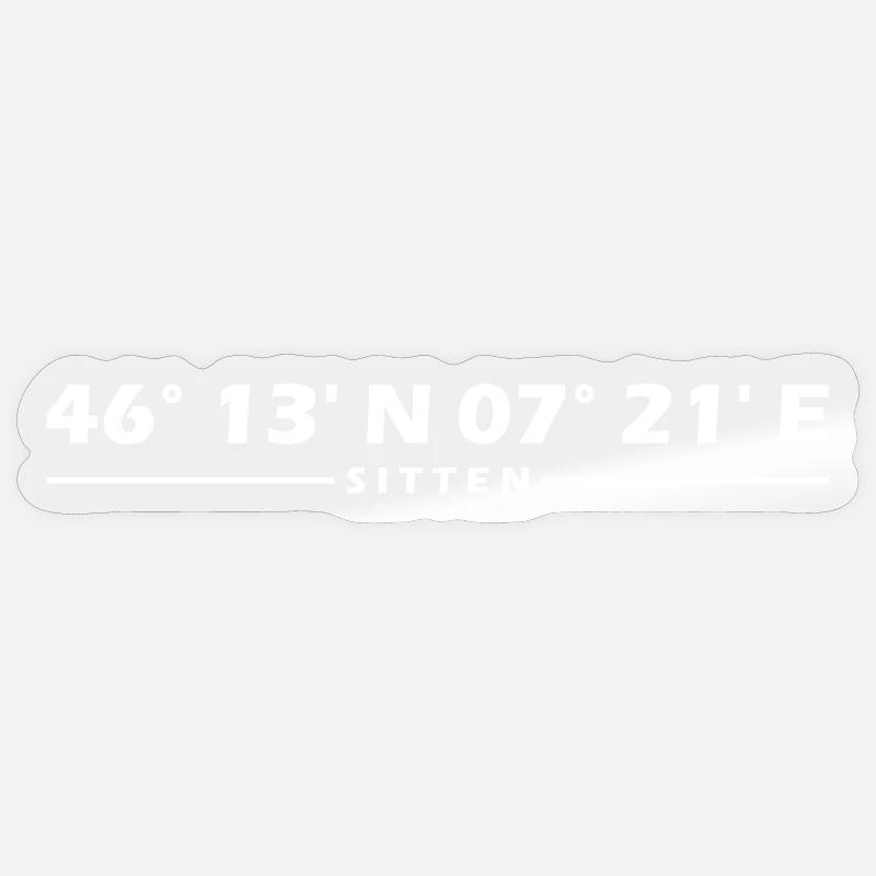 Coordonnées douanières - Sticker taille S (10 x 10 cm) - brillant transparent