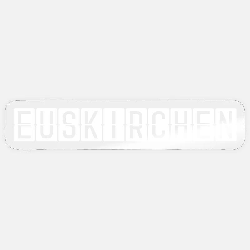 Euskirchen Flughafentafel - Sticker Größe S (10 x 10 cm) - Transparent glänzend