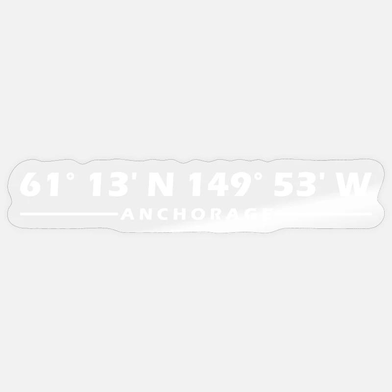 Anchorage Coordinates Sticker size S (10 x 10 cm)