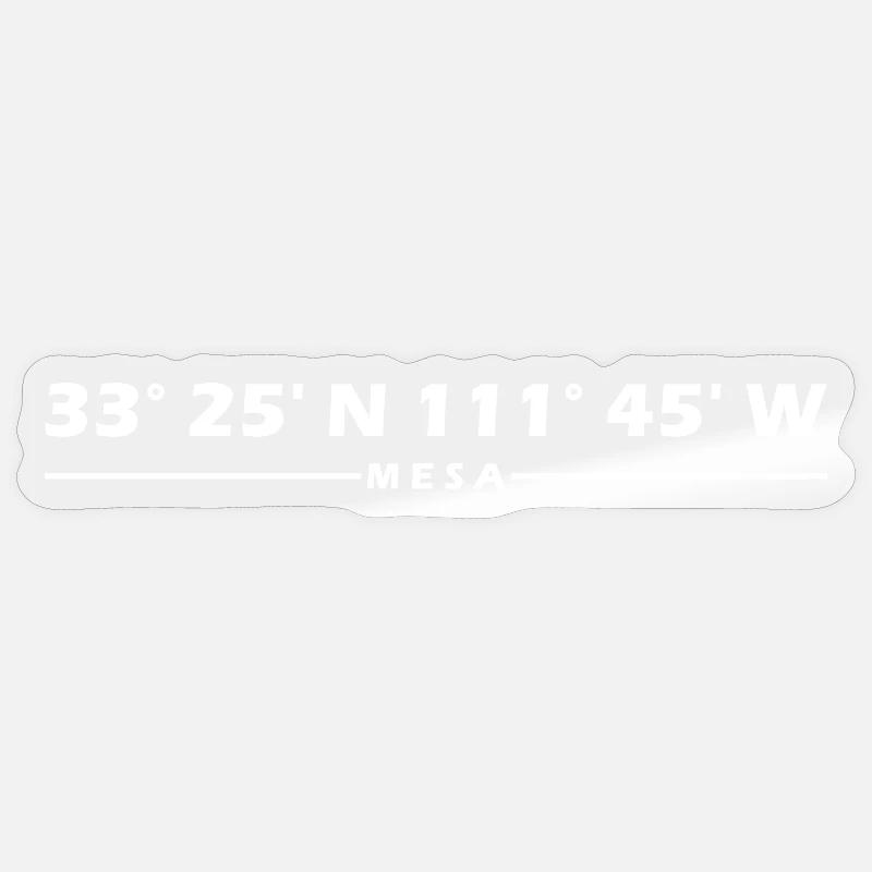 Mesa Coordinates Sticker size S (10 x 10 cm)