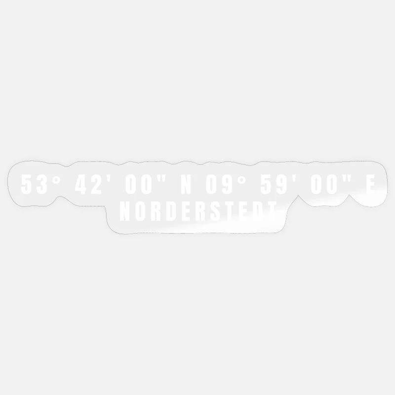 Norderstedt Schleswig-Holstein Coordinates Sticker size S (10 x 10 cm)