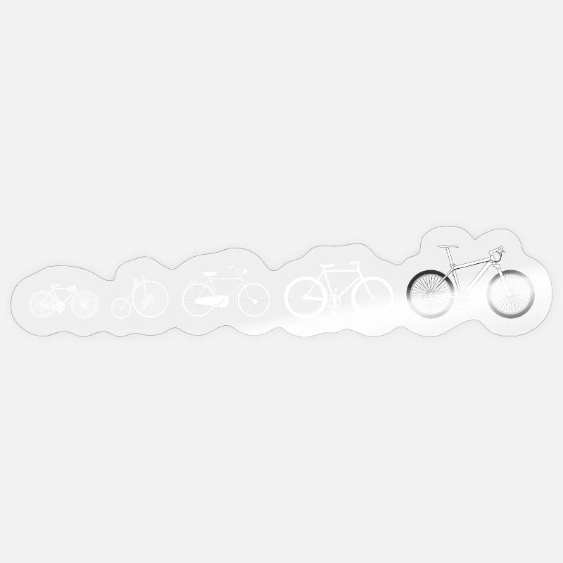 Cycling evolution Sticker size S (10 x 10 cm)