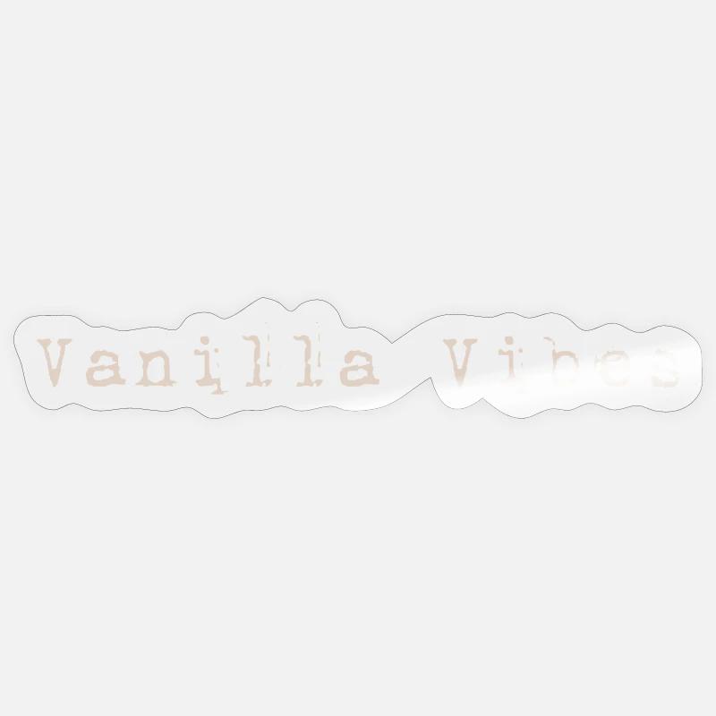Vanilla Vibes | Conception minimale Sticker taille S (10 x 10 cm)