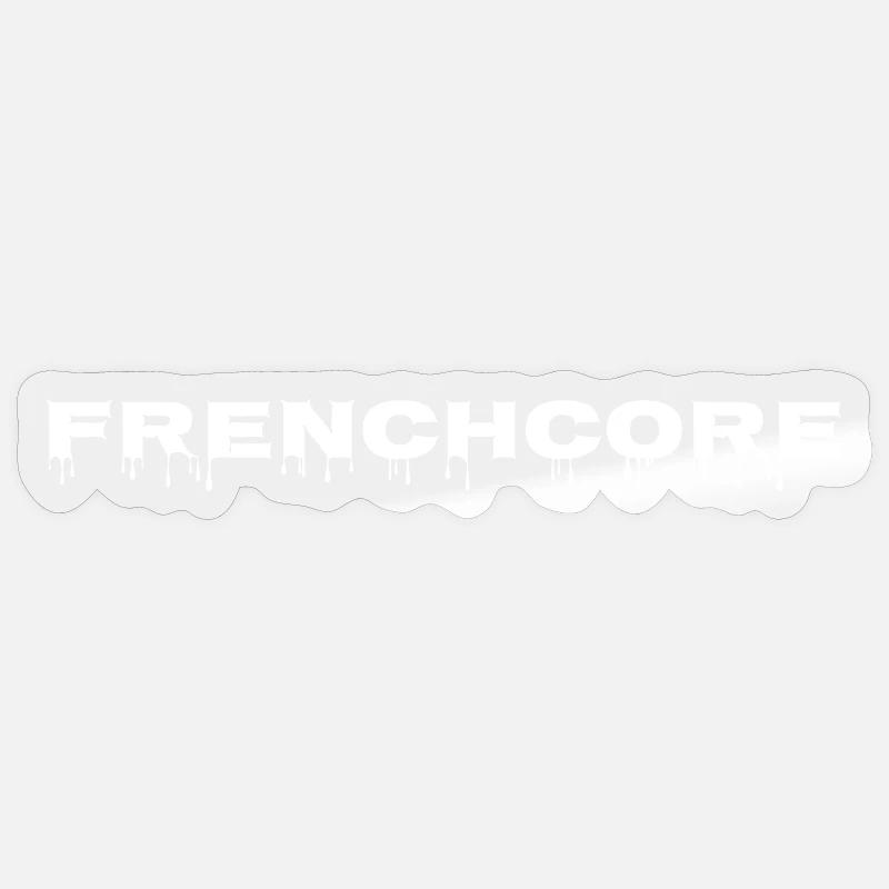 Frenchcore - Sticker Größe S (10 x 10 cm) - Transparent glänzend