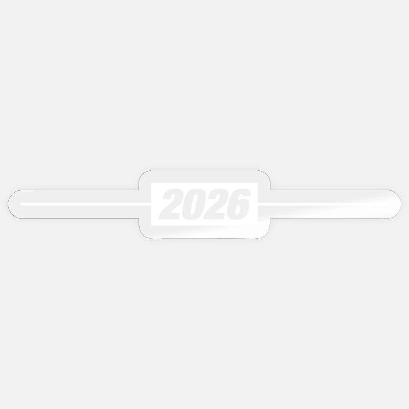 Élément de l’année 2026 - Sticker taille S (10 x 10 cm) - brillant transparent
