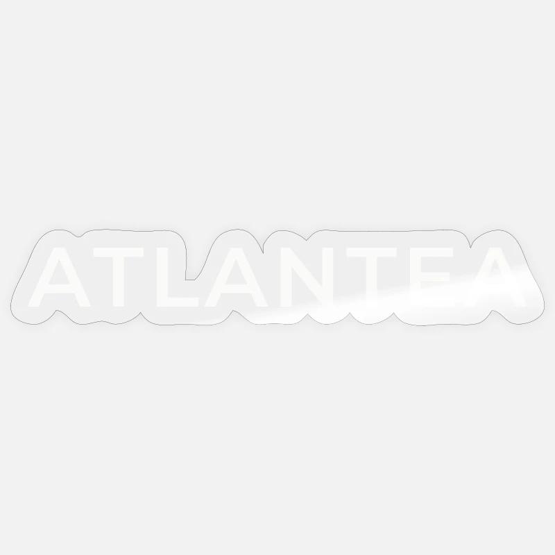ATLANTEA – Atlantischer Lebensstil - Sticker Größe S (10 x 10 cm) - Transparent glänzend