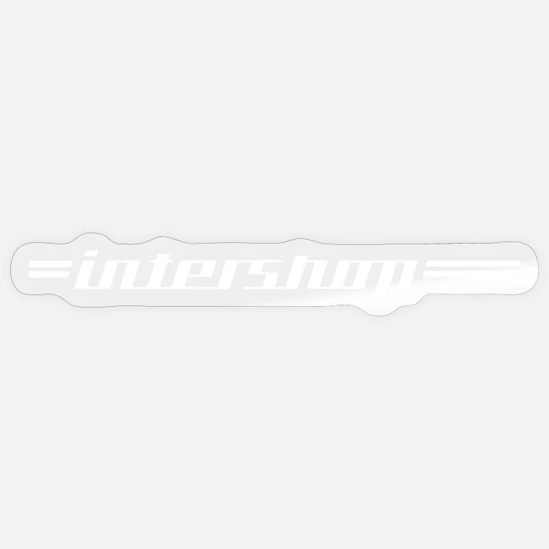 Intershop - Design - Sticker taille S (10 x 10 cm) - brillant transparent