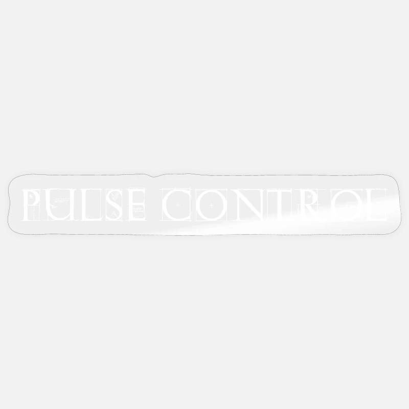 Pulse merch romain blanc - Sticker taille S (10 x 10 cm) - brillant transparent