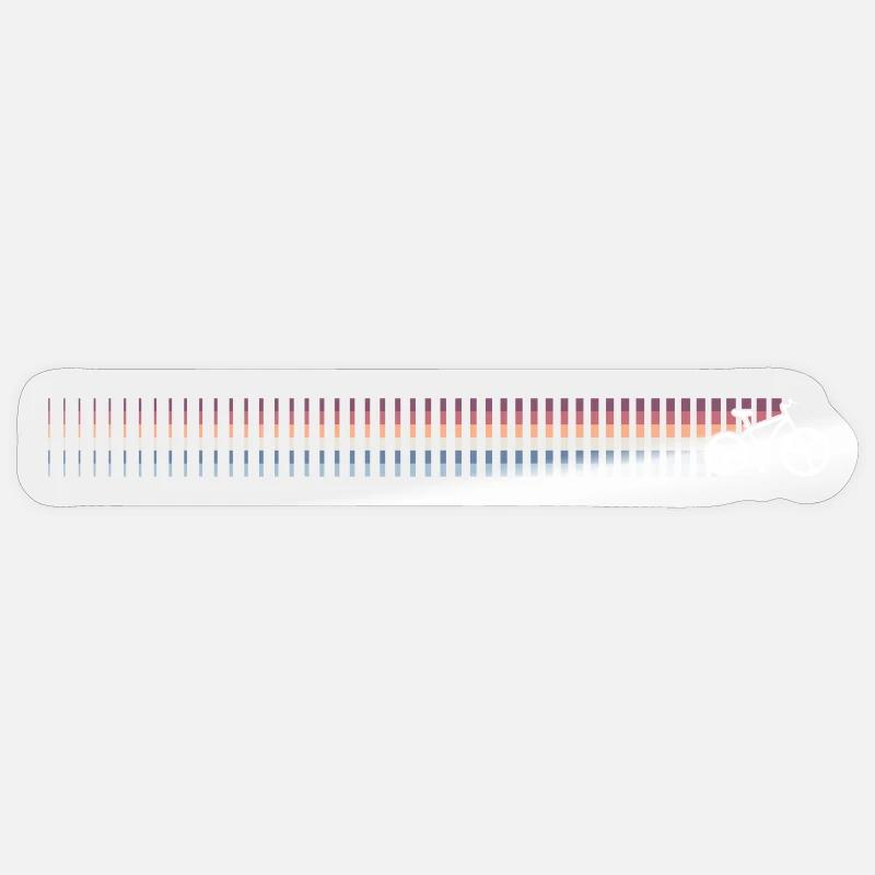 Gradient Barcode Sunset Sticker size S (10 x 10 cm)