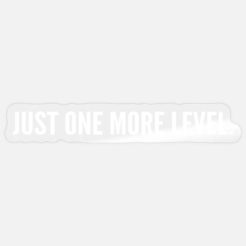 Nur noch eine Ebene - Sticker Größe S (10 x 10 cm) - Transparent glänzend