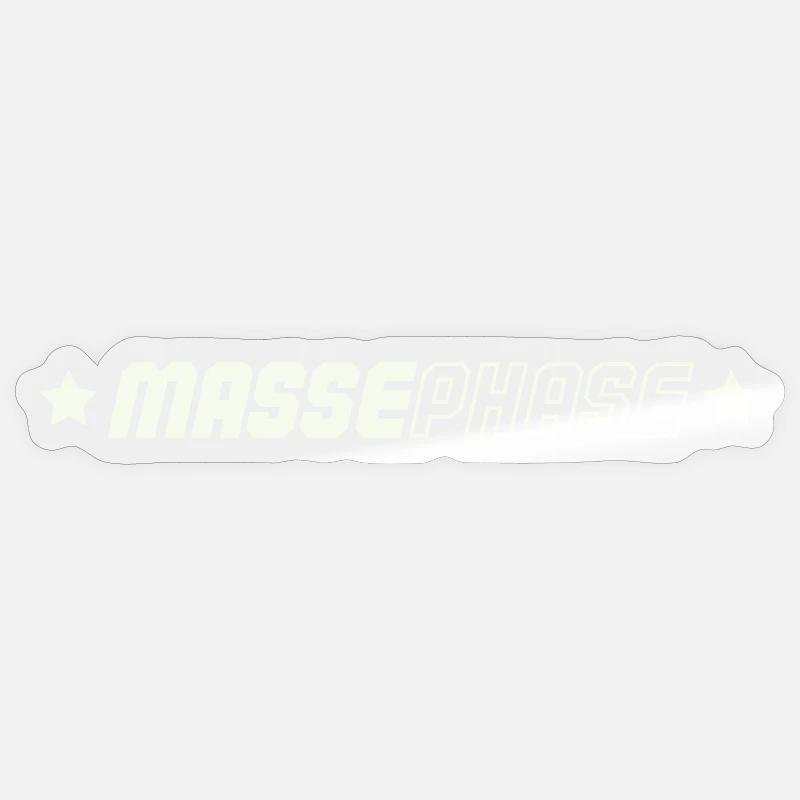 Phase de masse - Sticker taille S (10 x 10 cm) - brillant transparent