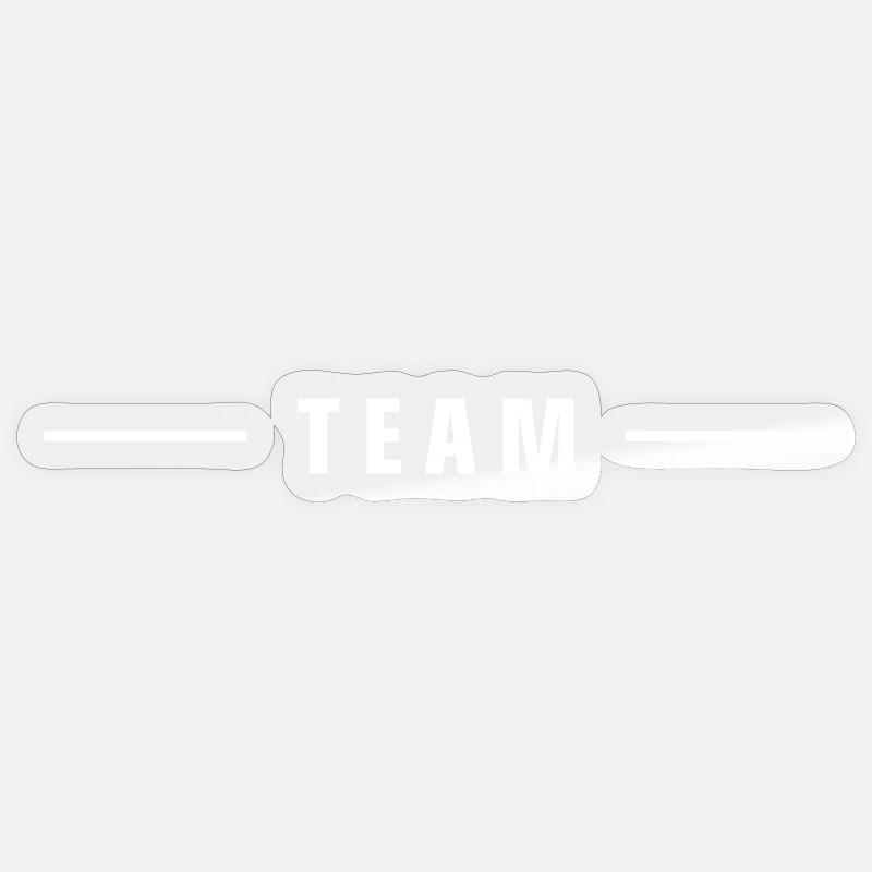 Team Line - Sticker size S (10 x 10 cm) - transparent glossy