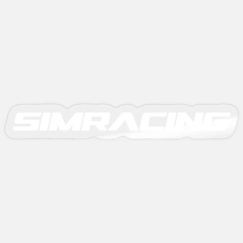 SIMRACING Classique Sticker taille S (10 x 10 cm)