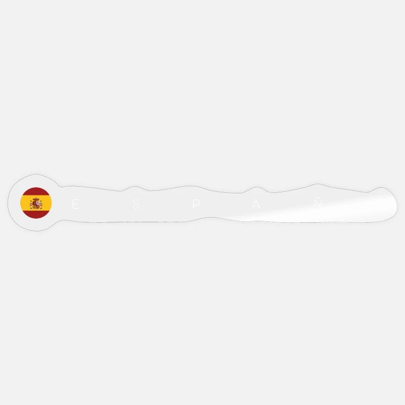España Flagcrest Emblem - Sticker size S (10 x 10 cm) - transparent glossy