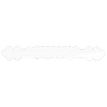 Heartbeat rowing - Sticker size S (10 x 10 cm) - transparent glossy - Front