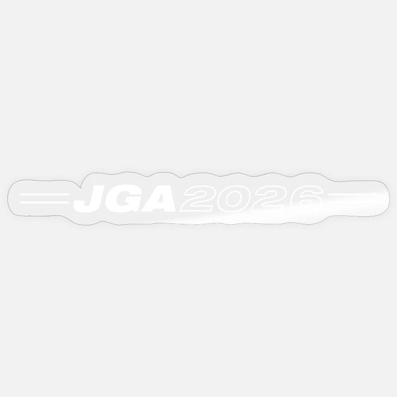 Jga 2026 Junggesellenabschied - Sticker Größe S (10 x 10 cm) - Transparent glänzend