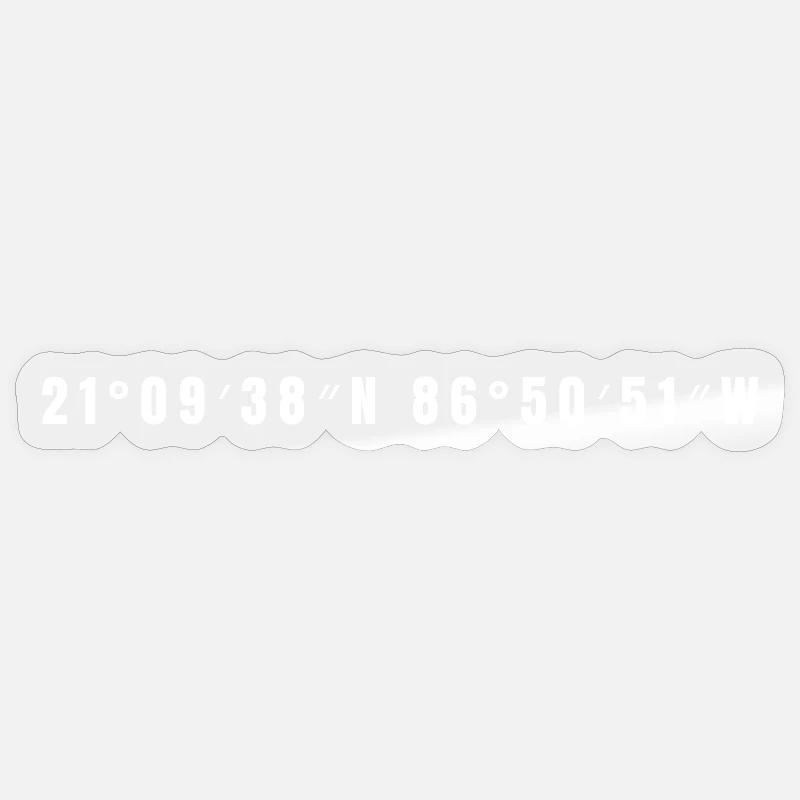 Cancún, Mexico - Sticker size S (10 x 10 cm) - transparent glossy