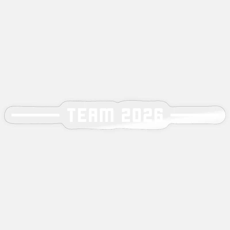Team 2026 - Sticker Größe S (10 x 10 cm) - Transparent glänzend