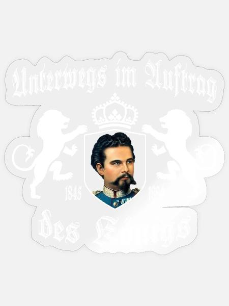 Unterwegs im Auftrag... - Sticker Größe S (10 x 10 cm) - Transparent glänzend
