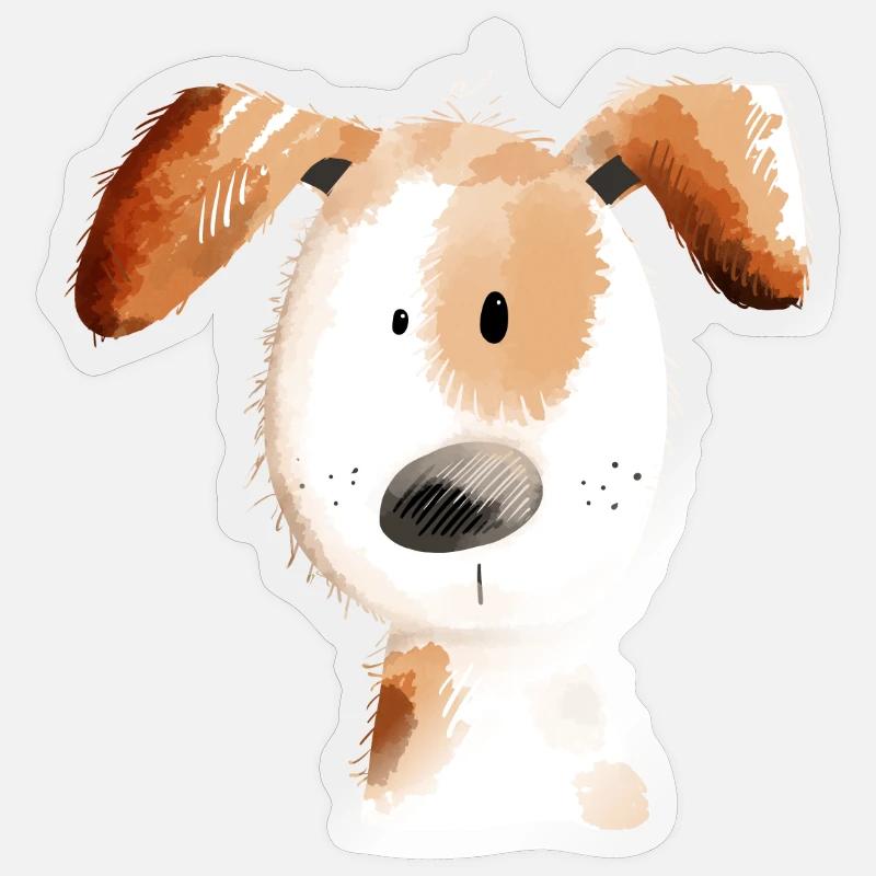 Cane dolce Per gli amanti dei cani - Sticker formato S (10 x 10 cm) - trasparente lucido