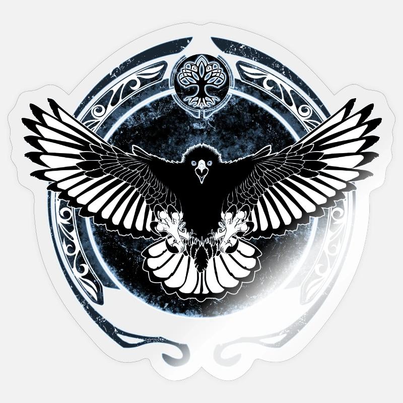 Celtic falcon Sticker size S (10 x 10 cm)