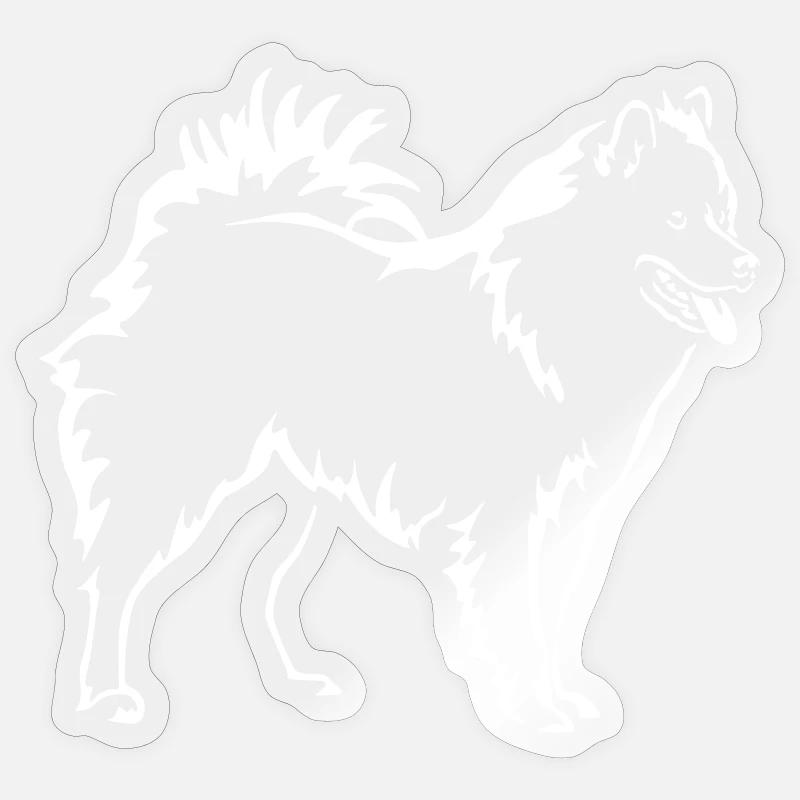 Eurasier « Black Edition » - Sticker taille S (10 x 10 cm) - brillant transparent