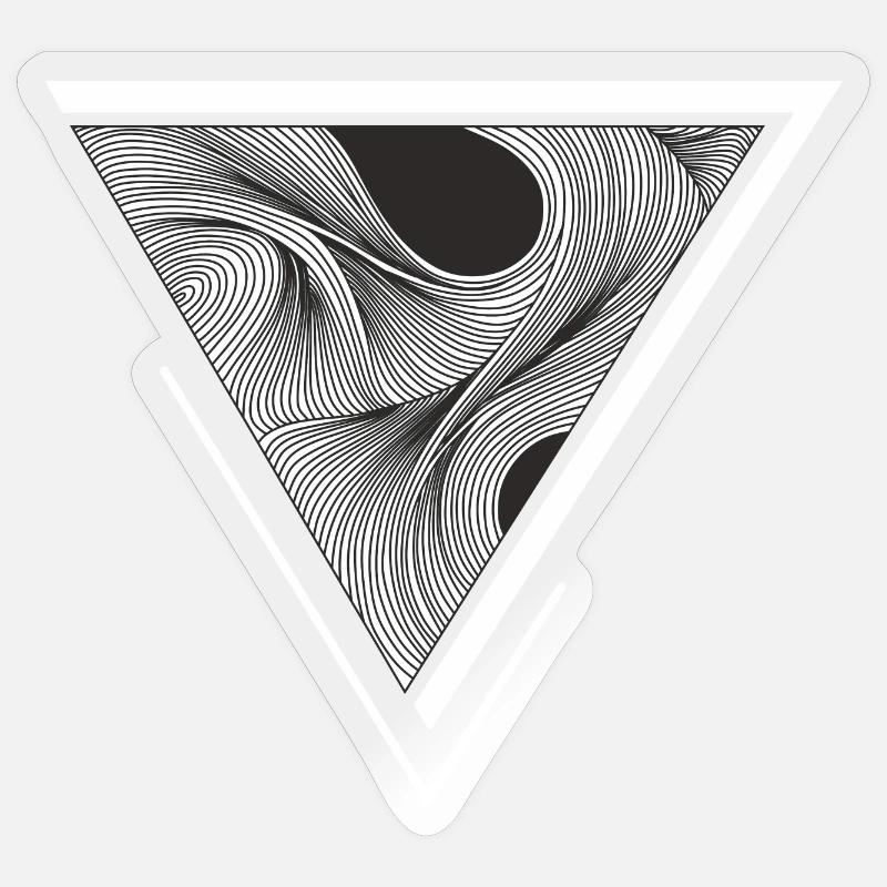 Flow - Sticker size S (10 x 10 cm) - transparent glossy