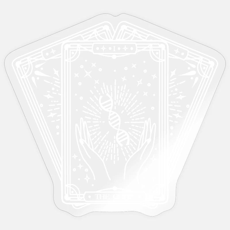 Le Code Deck (blanc) - Sticker taille S (10 x 10 cm) - brillant transparent