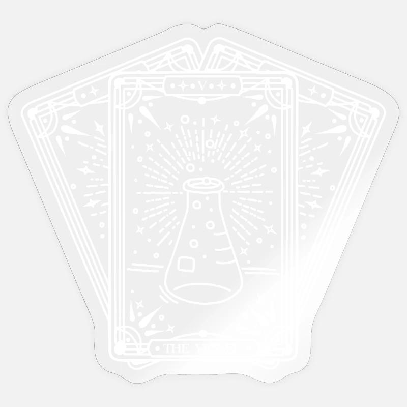 The Vessel Deck (white) - Sticker size S (10 x 10 cm) - transparent glossy