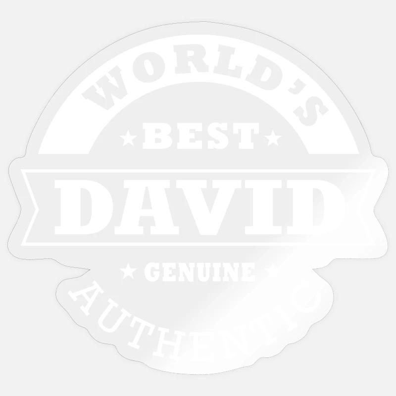David Gift T shirt personalized name david Sticker size S (10 x 10 cm)