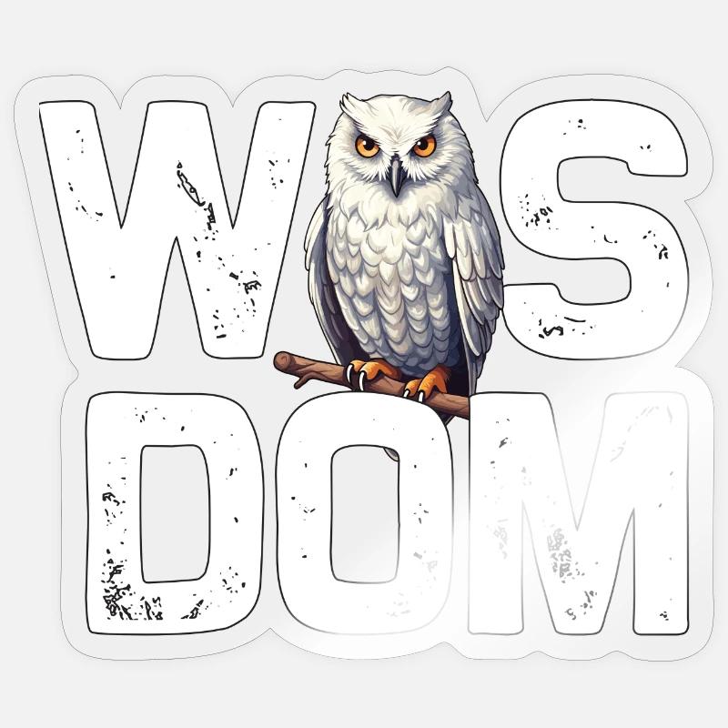Eule Schneeeule Schleiereule Eulen Motiv Sticker Größe S (10 x 10 cm)