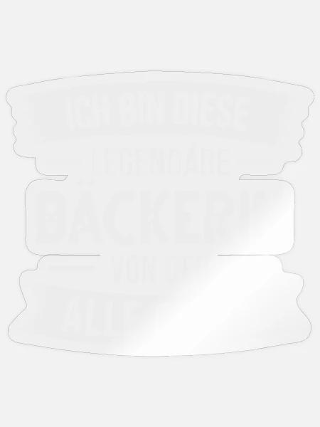 Bäckerin Bäckermeisterin Bäckerei Backen - Sticker Größe S (10 x 10 cm) - Transparent glänzend