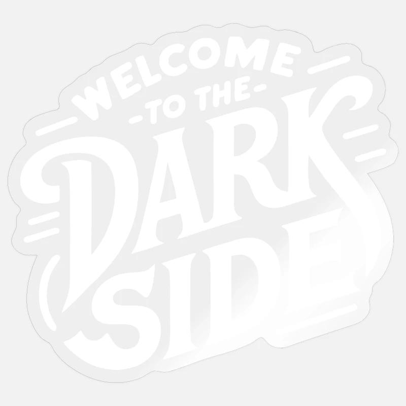 Die dunkle Seite (dunkel) Sticker Größe S (10 x 10 cm)