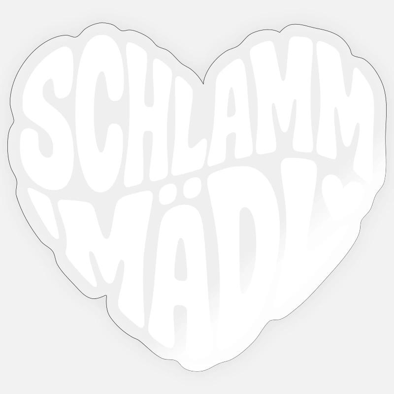 Schlamm Mädel Sticker Größe S (10 x 10 cm)