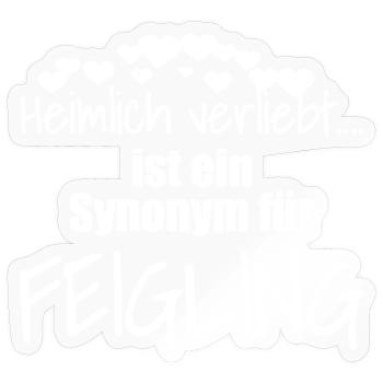 Witziger Spruch Partnersuche Statement Single - Sticker Größe S (10 x 10 cm) - Transparent glänzend - Vorne