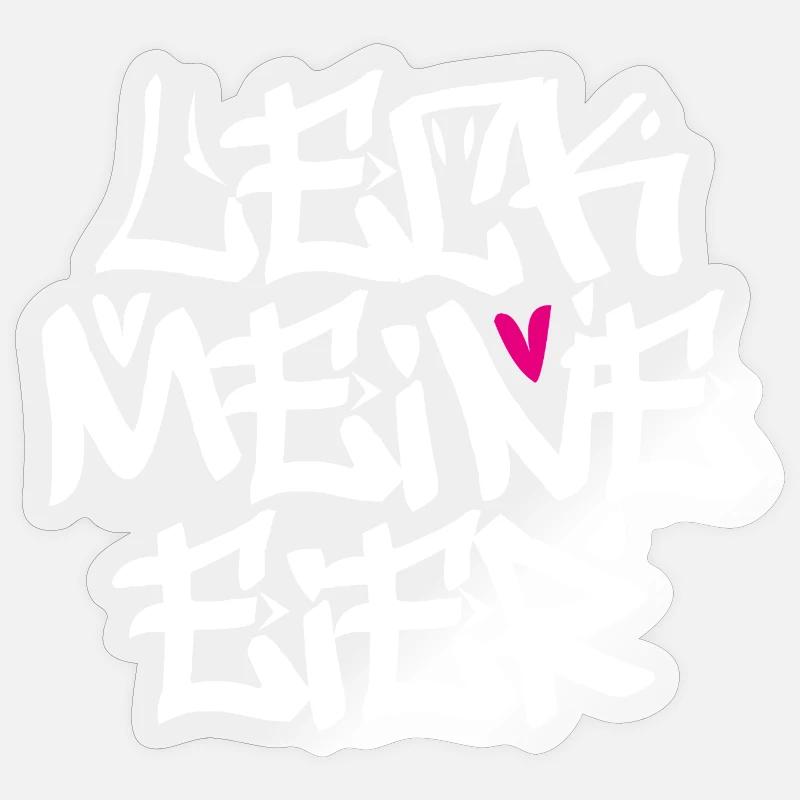 Leck Eier WHITE - Sticker Größe S (10 x 10 cm) - Transparent glänzend