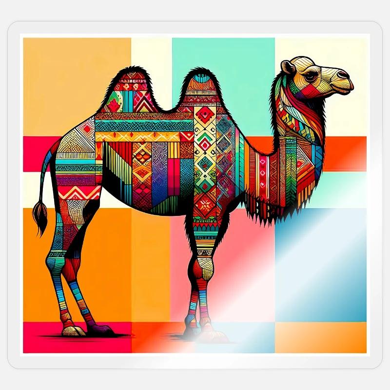 Kamel Sticker Größe S (10 x 10 cm)
