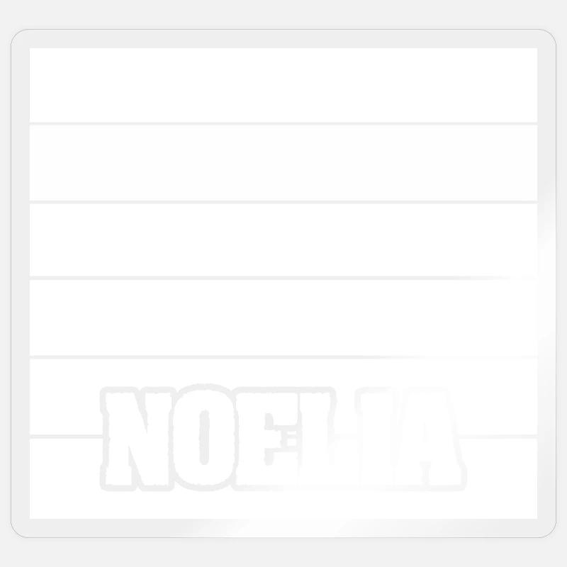 Noelia - Sticker Größe S (10 x 10 cm) - Transparent glänzend