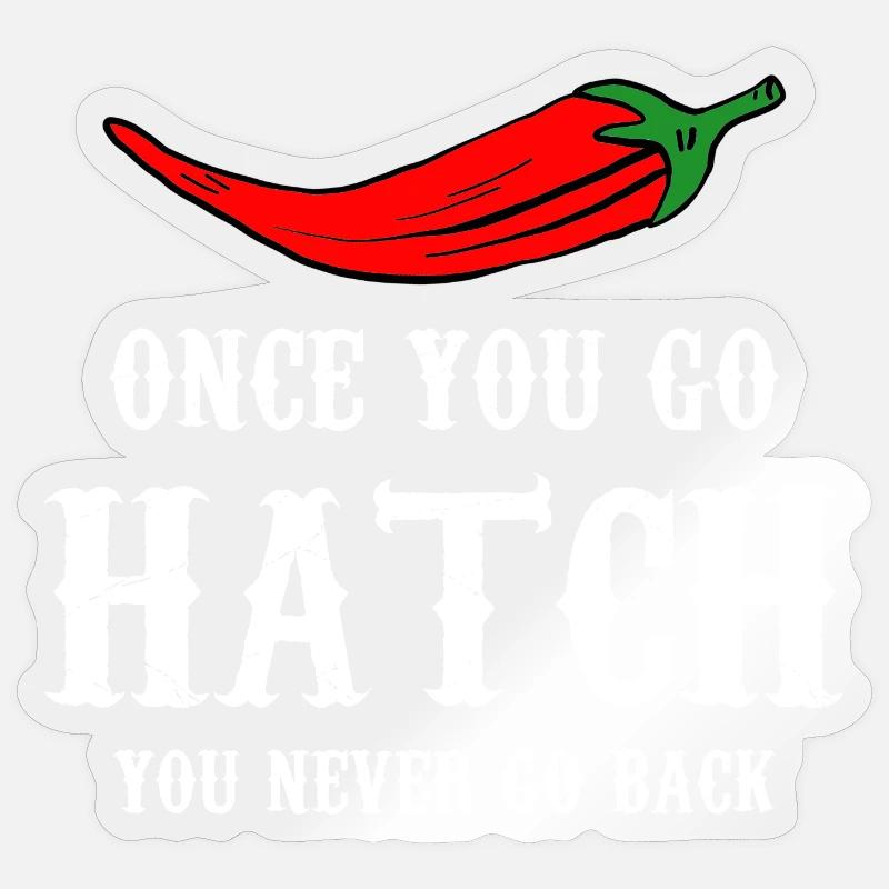 Hatch Chili Bold Typography Sticker size S (10 x 10 cm)